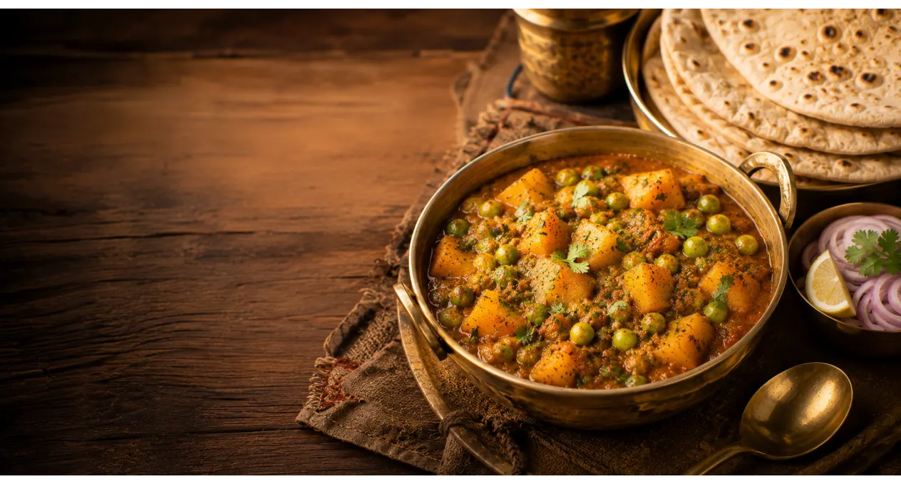 How to Make Quick Marwadi-Style Aloo Mutter Sabzi Using King’s Sunflower Oil
