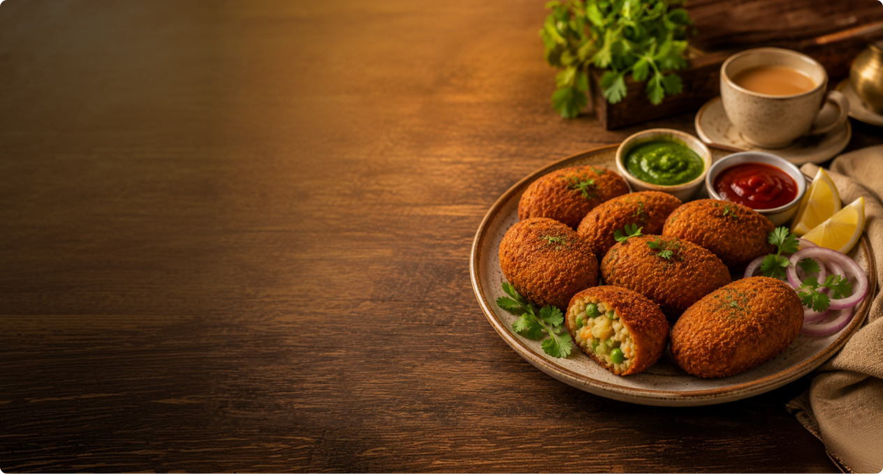 Veg Cutlet Recipe Using Kings Rice Bran Oil