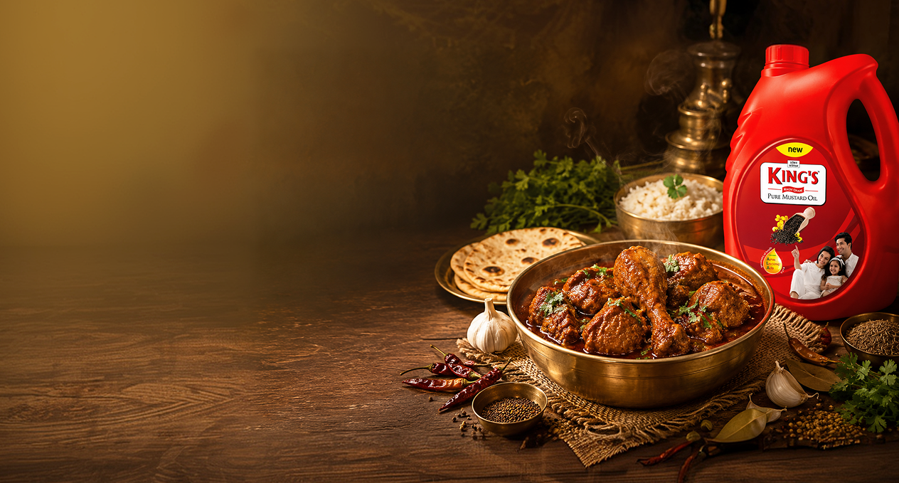 Bihari Chicken Curry Recipe with King’s Kachi Ghani Mustard Oil