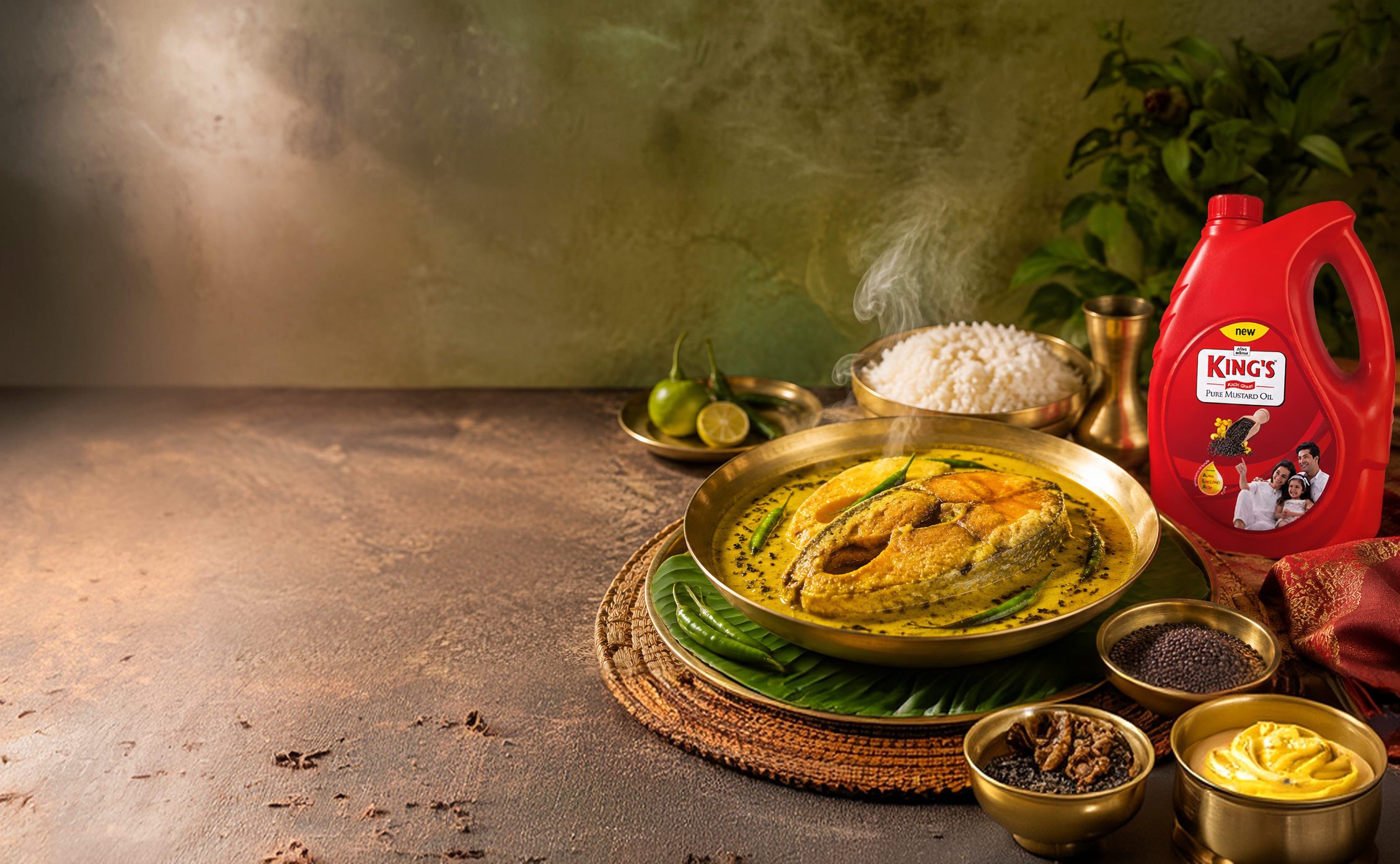 Sorshe Ilish: Authentic Bengali Hilsa Fish Curry Recipe with King's Kachi Ghani Mustard Oil