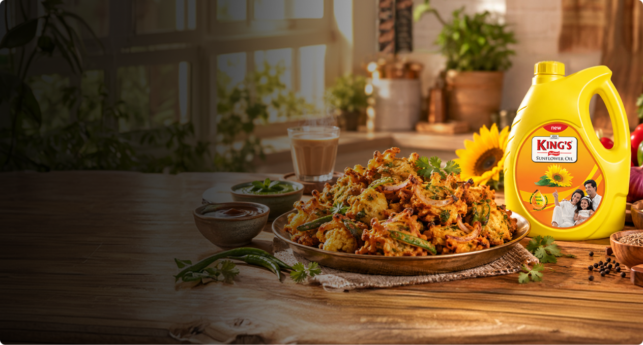 Vegetable Pakora with King's Sunflower Oil