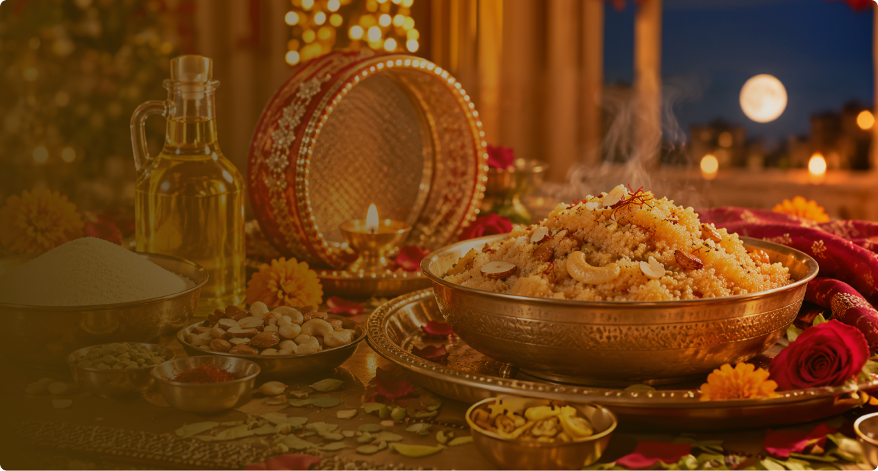 Karwa Chauth Special 2026: Suji Ka Halwa (Bhog Prasad) Recipe with King's Soyabean Oil