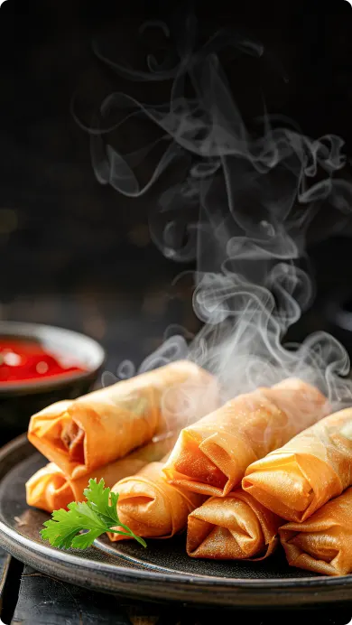Crispy Spring Rolls Using Soybean Oil   Perfect for Frying