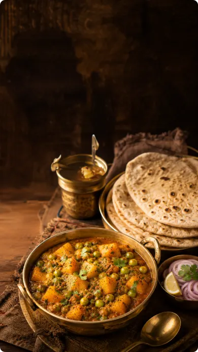 How to Make Quick Marwadi-Style Aloo Mutter Sabzi Using King’s Sunflower Oil