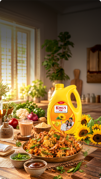 Vegetable Pakora with King's Sunflower Oil
