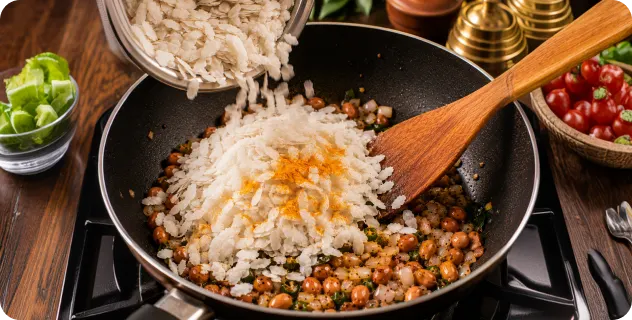 Mix the Poha