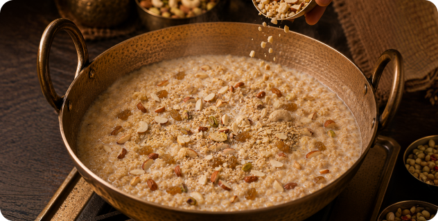 Add Dry Fruits and Aromatics