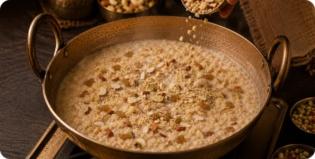 Add Dry Fruits and Aromatics