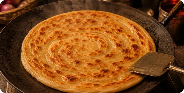 Prepare the Paratha Base