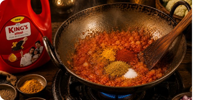 Add Tomatoes and Spices