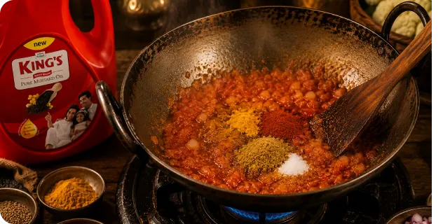 Add Tomatoes and Spices