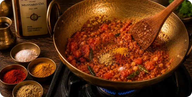 Add Tomatoes and Spices