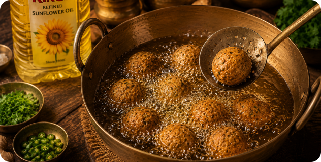 Shape and Fry Koftas