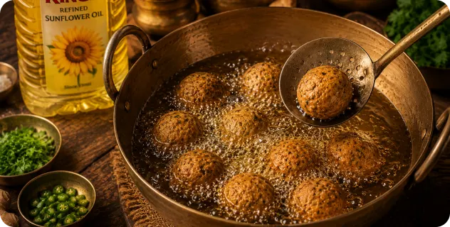 Shape and Fry Koftas
