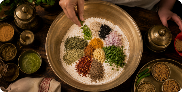 Add Spices and Aromatics