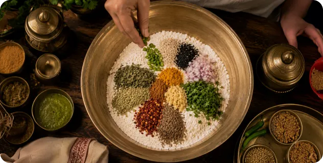 Add Spices and Aromatics