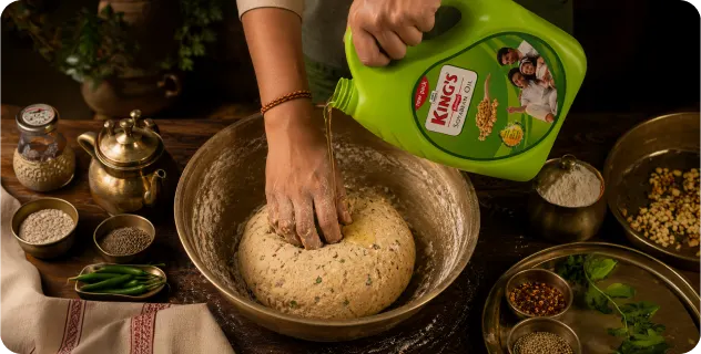 Incorporate Oil and Form Dough