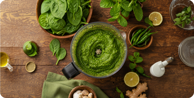 Prepare the Green Paste