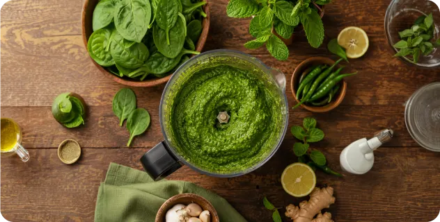 Prepare the Green Paste