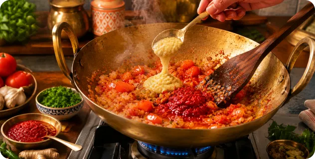 Add Aromatics and Spices