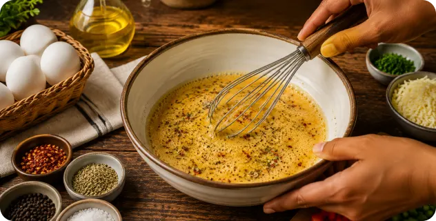 Prepare the Egg Mixture