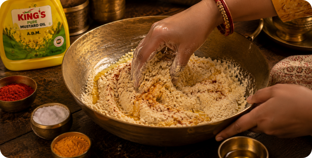 Prepare the Chakki Dough