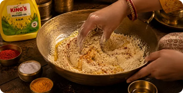 Prepare the Chakki Dough