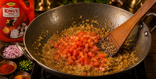 Sauté Onions and Tomatoes