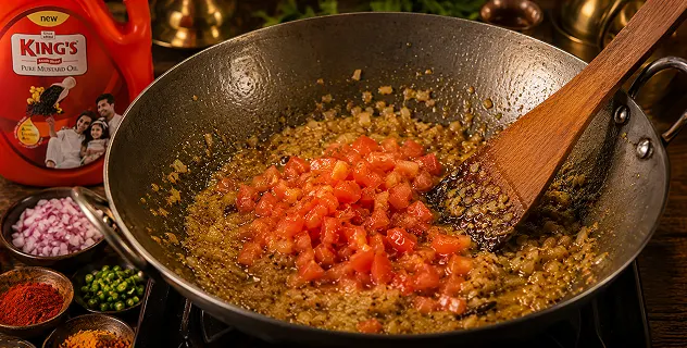Sauté Onions and Tomatoes