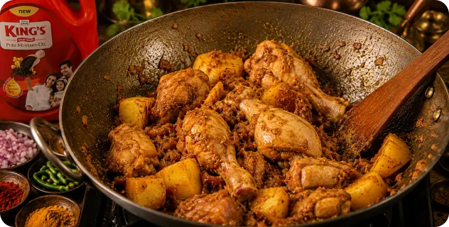 Add Chicken and Potatoes